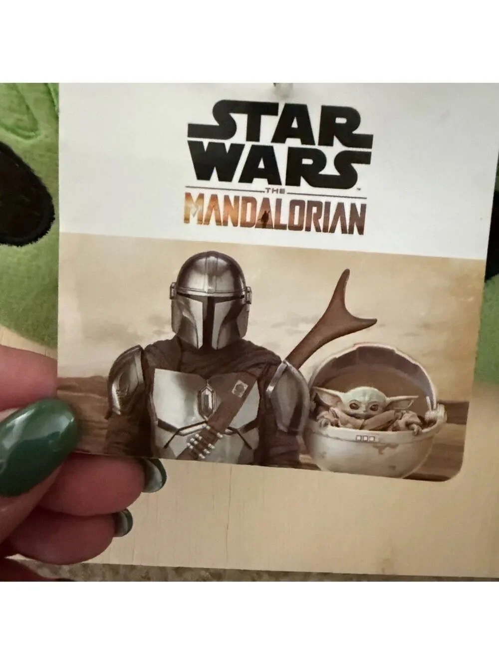 New Star Wars Mandalorian Grogu Baby Yoda Plush Slippers. Size 5-6